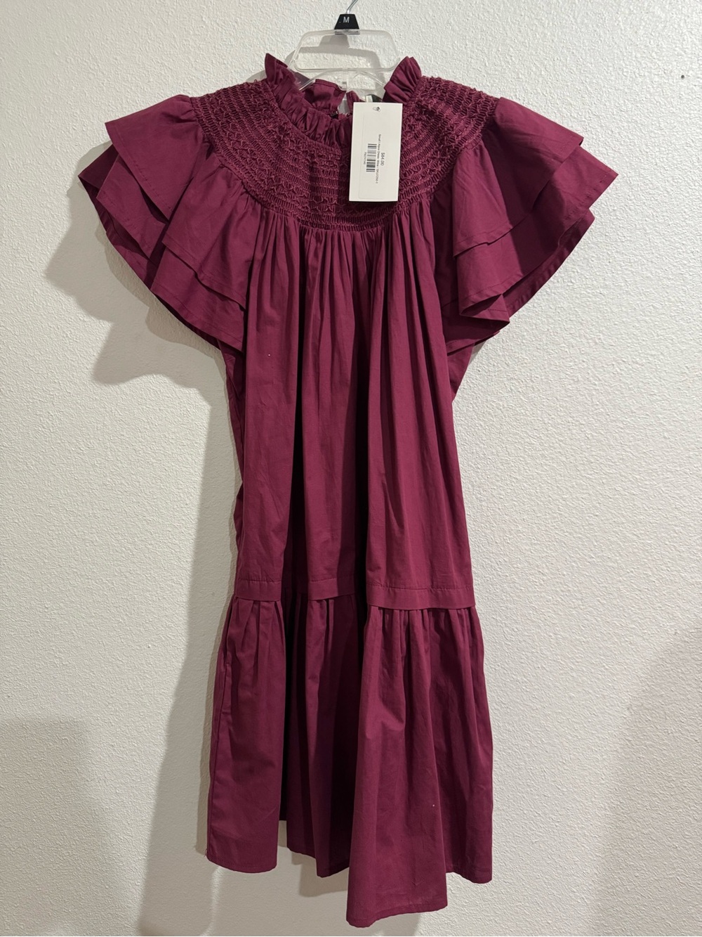 Pinch Womens’ Ruffled Smocked Dress - Magenta